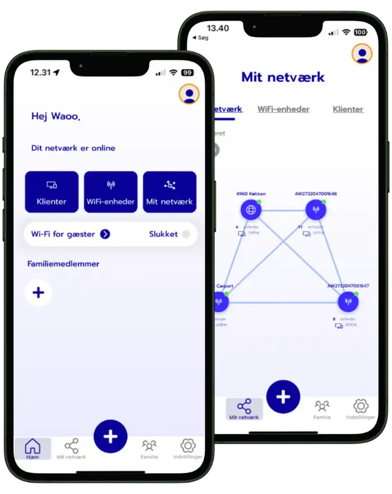 Bestil Waoo WiFi Full Service | Stabilt WiFi i hele hjemmet