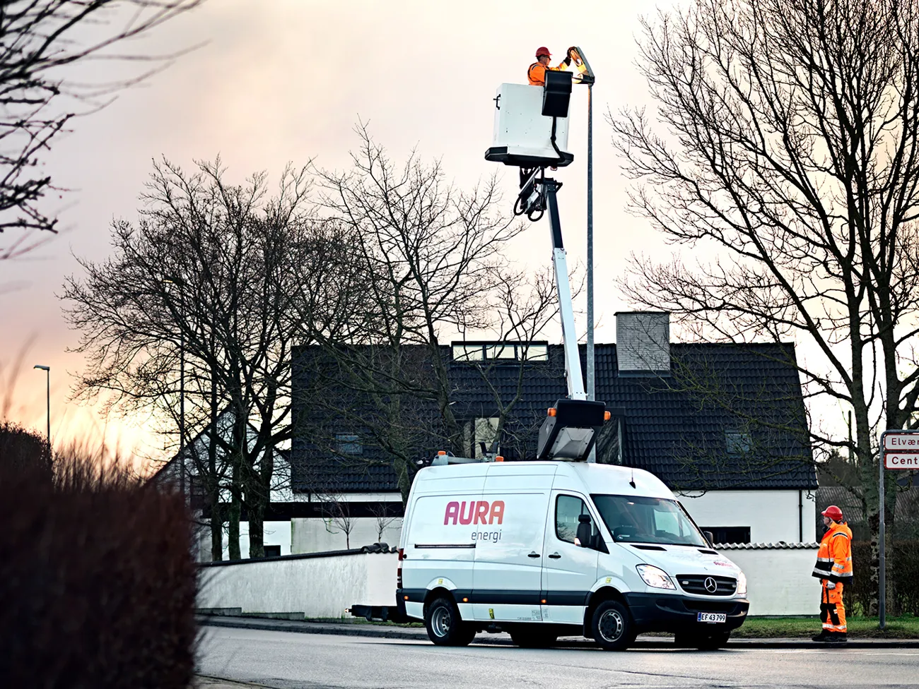 AURA udskifter gadelys i boligkvarter