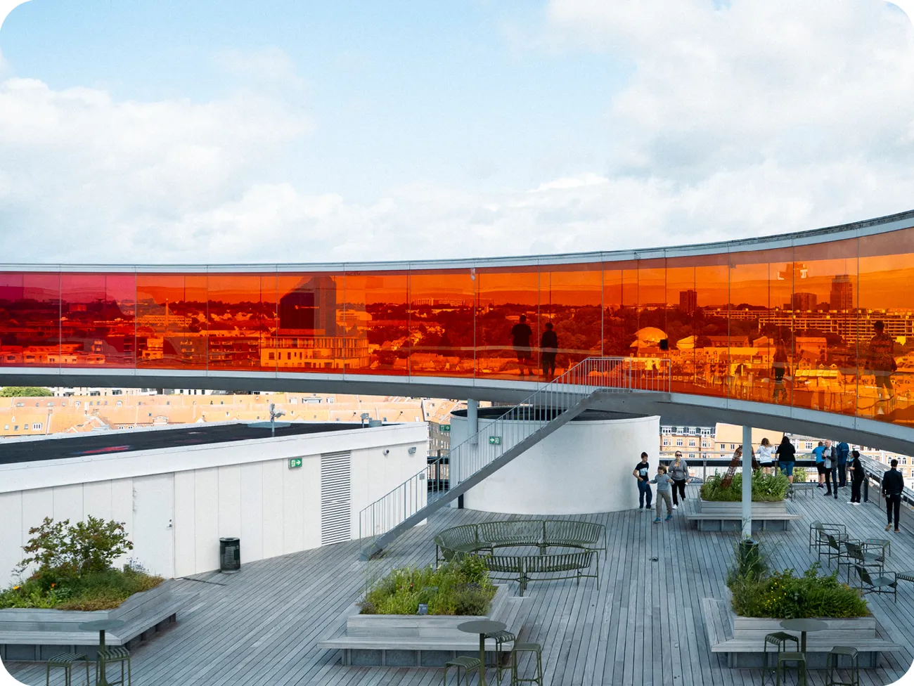 ARoS Regnbuen Aarhus udefra